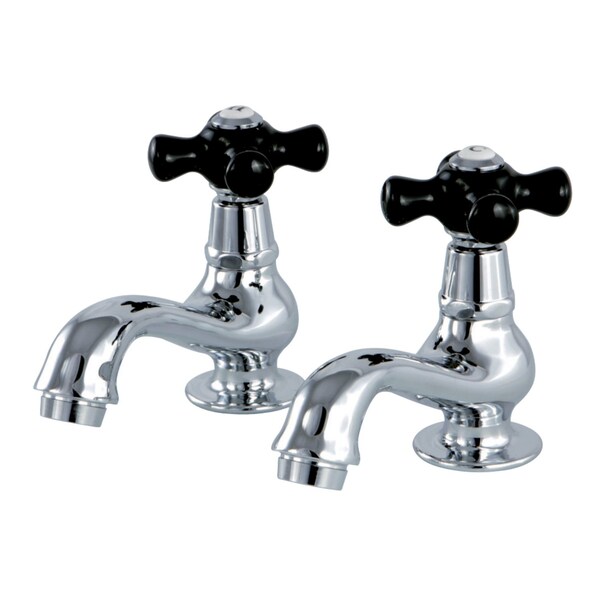 KS1101PKX Basin Tap Faucet W/ Cross Handle, Polished Chrome